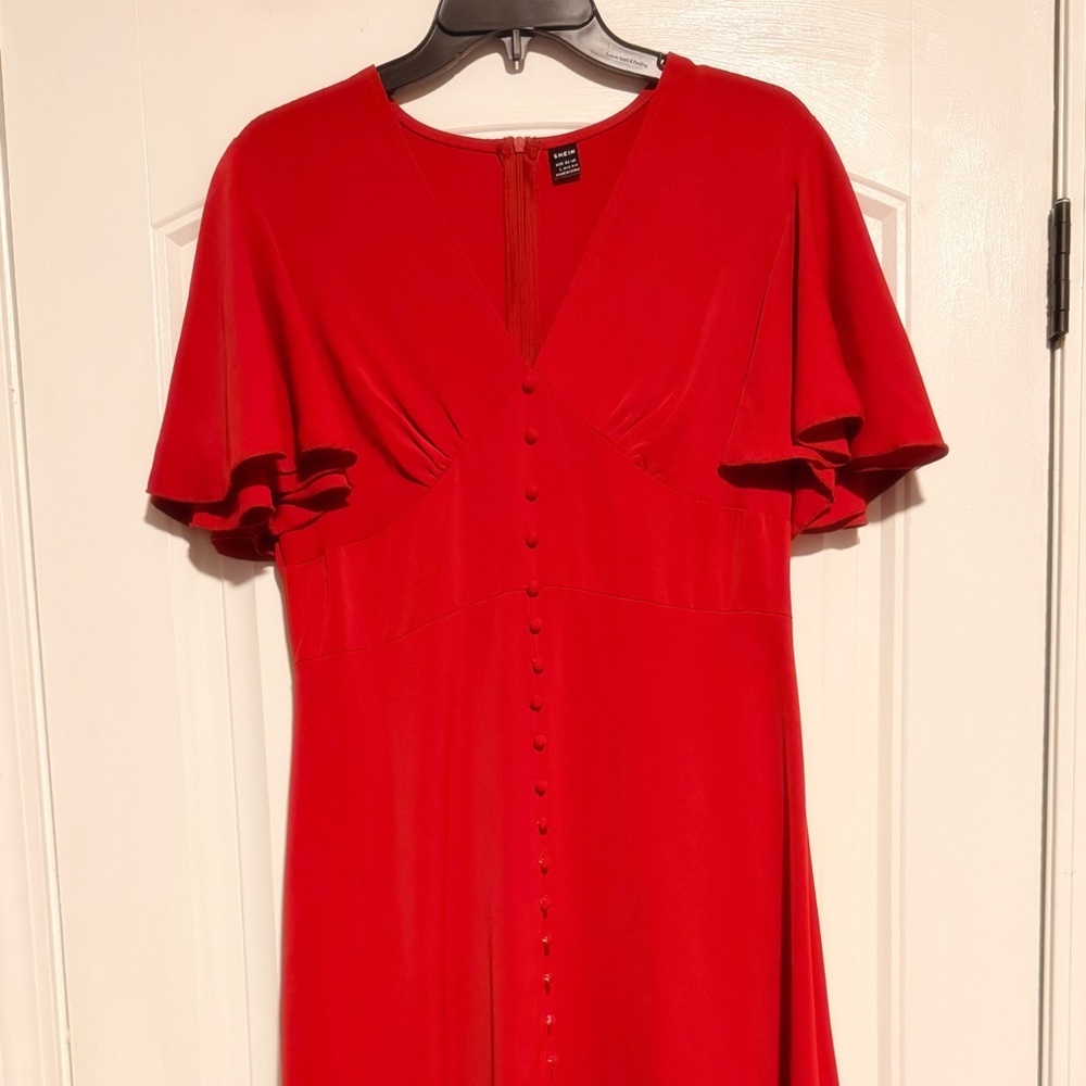 Elegant Red Women's Dress